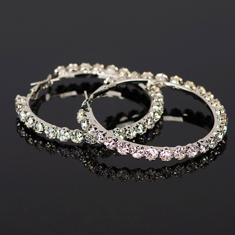 Thalyn Diamond Hoops Earrings