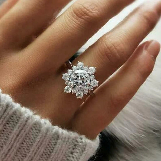 Roux Cubic Zirconia Silver Ring