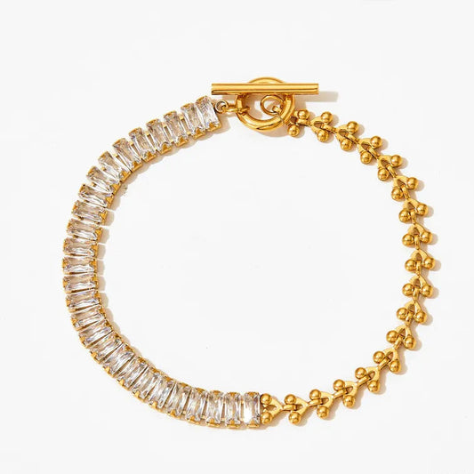 Audrey Emerald Cut Diamond Bracelet