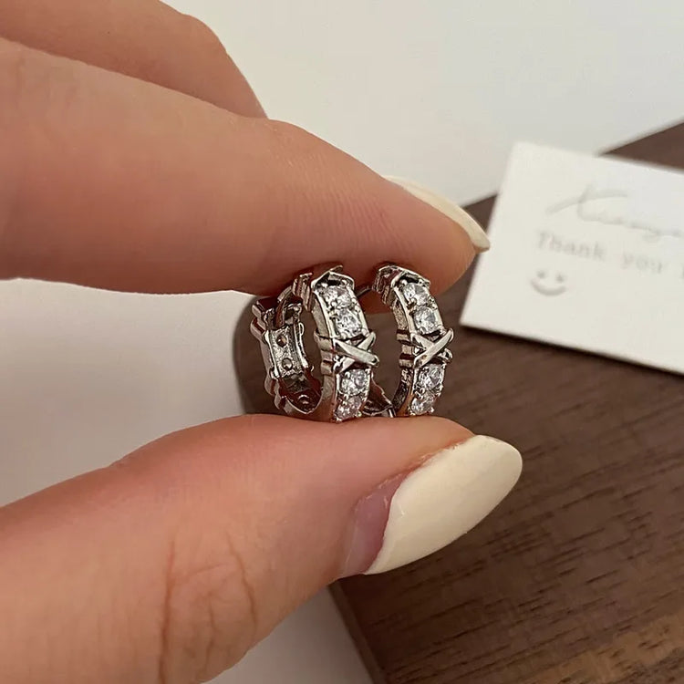 Vive Mini Hoop X Earrings