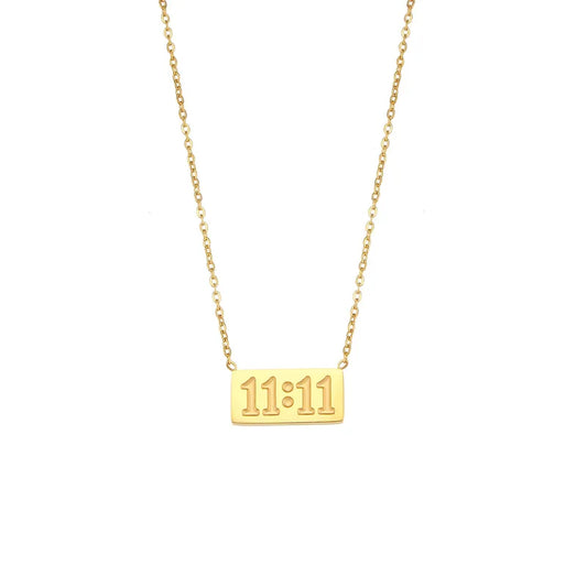 Elva 11:11 Non-Tarnish Necklace Waterproof Hypoallergenic