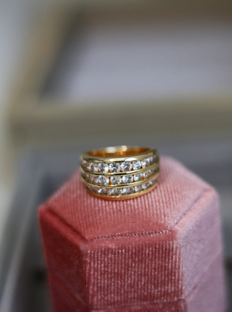 Nira Cubic Zirconia Gold Ring