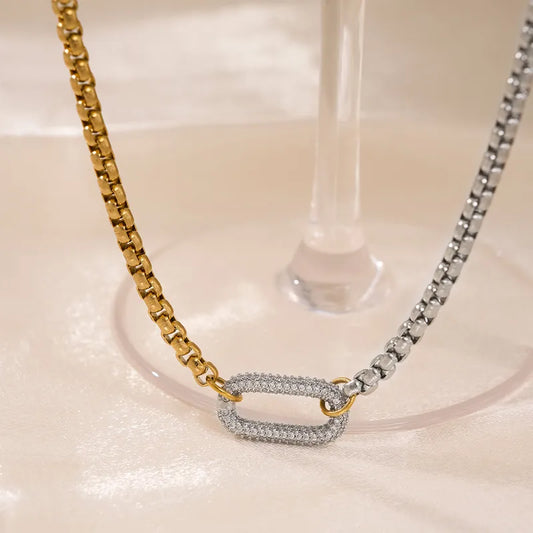 Orielle Box Chain Pendant Necklace