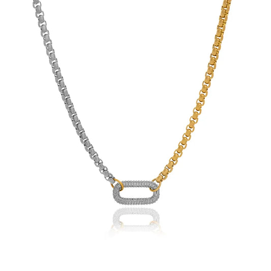 Orielle Box Chain Pendant Necklace