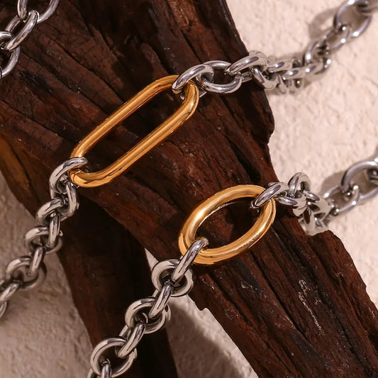 Lunara Dual Toned Chain Necklace