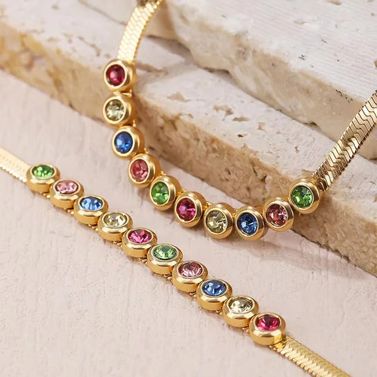 Isolde Multi Stone Colored Bracelet