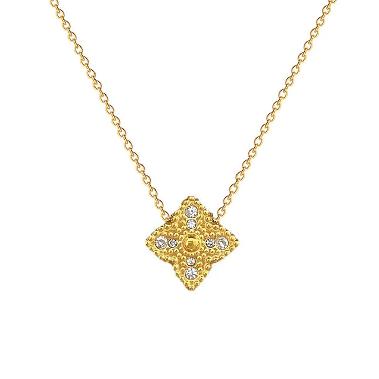 Ocean Kiss Diamond Stone Double Sided Necklace