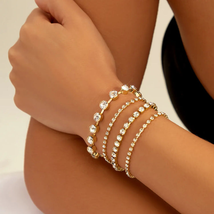 Liora 4PC Diamond Tennis Bracelet