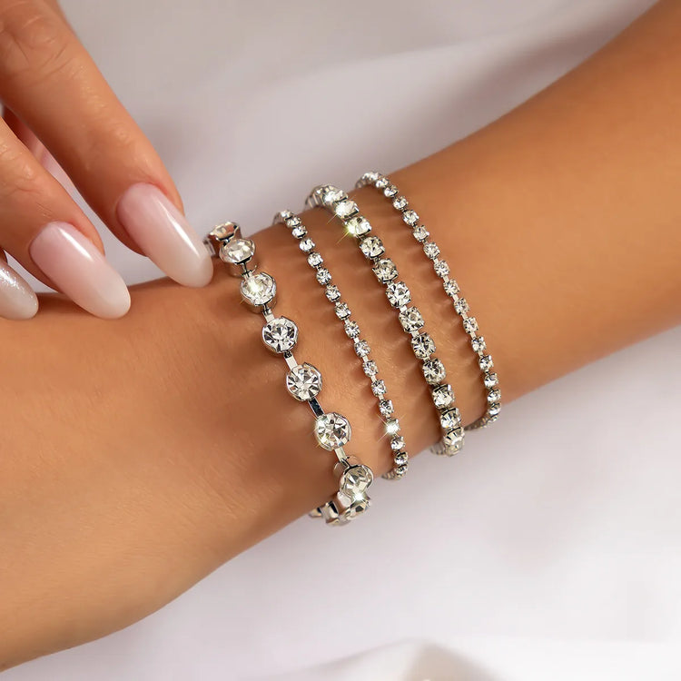 Liora 4PC Diamond Tennis Bracelet