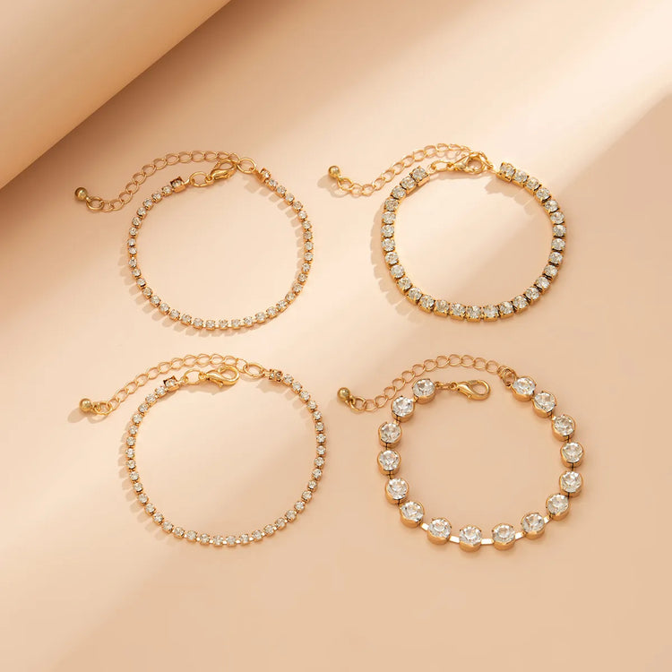 Liora 4PC Diamond Tennis Bracelet