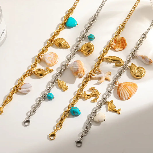 Nora 18K Marine Style Bracelets