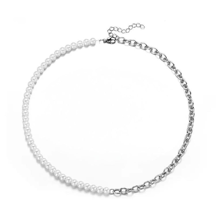 Pure Allure Fresh Water Pearl Chained Necklace