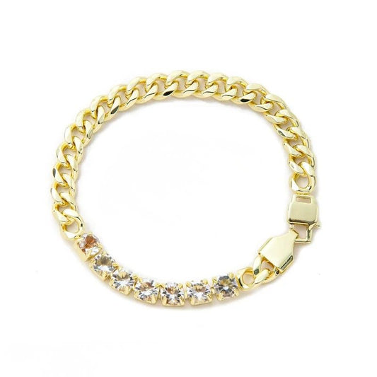 Vana Diamond Chain Golden Bracelet