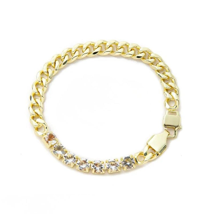 Vana Diamond Chain Golden Bracelet