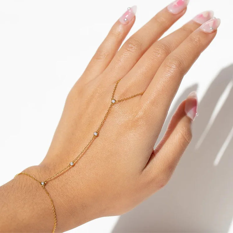 Layla Gold Hand Chain