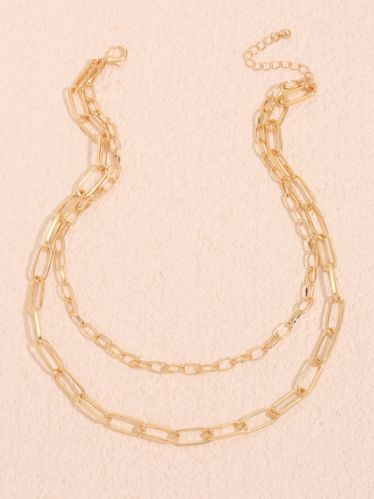 Carys Gold Layered Chain Necklace