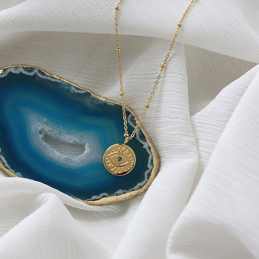 Adara Golden Eye Necklace