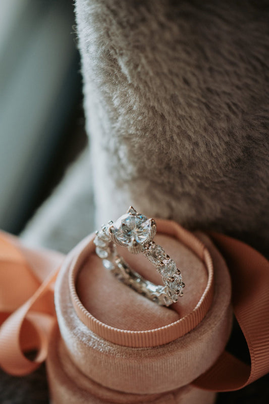 The Promise Round Cut Cubic Zirconia Sterling Silver Ring