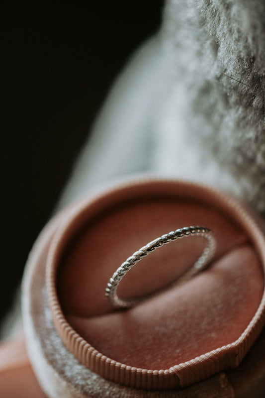 Favorite Thing Twist Sterling Silver Ring Rhodium Plating