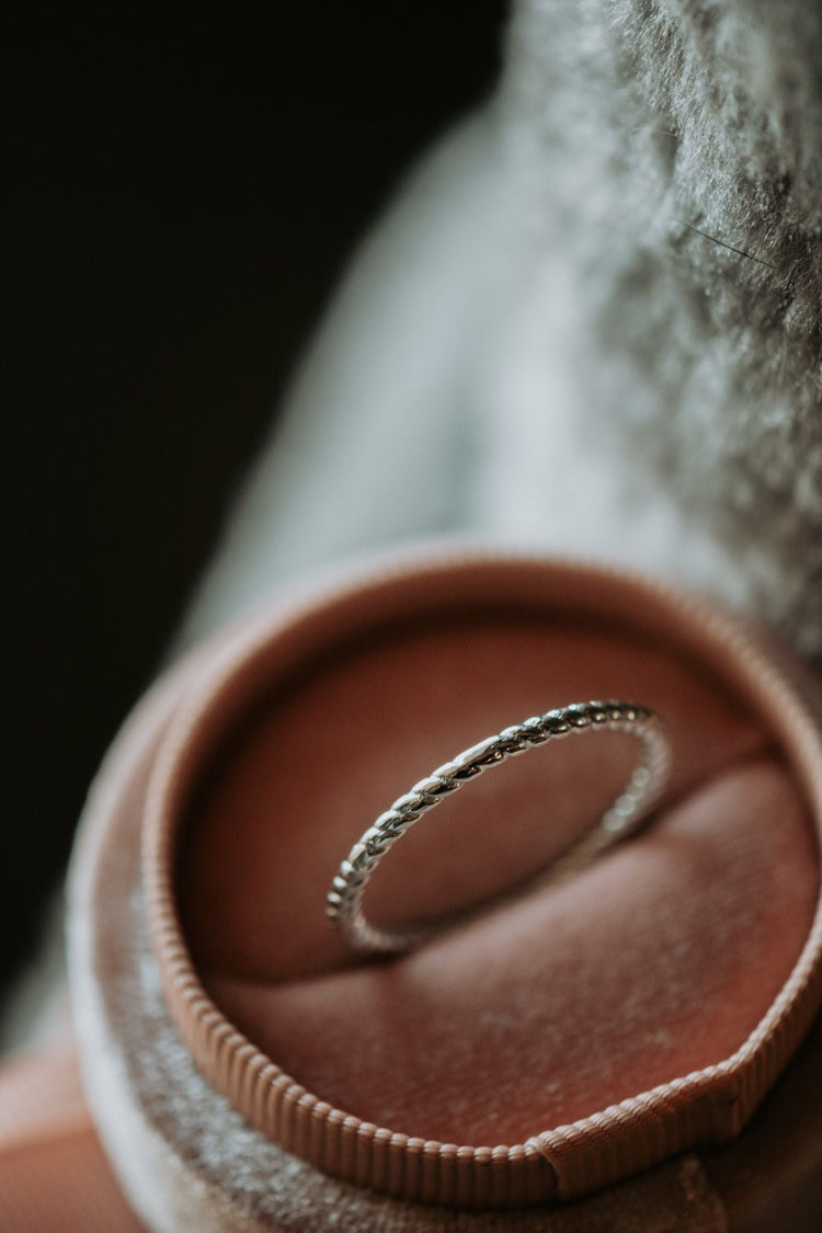 Favorite Thing Twist Sterling Silver Ring Rhodium Plating