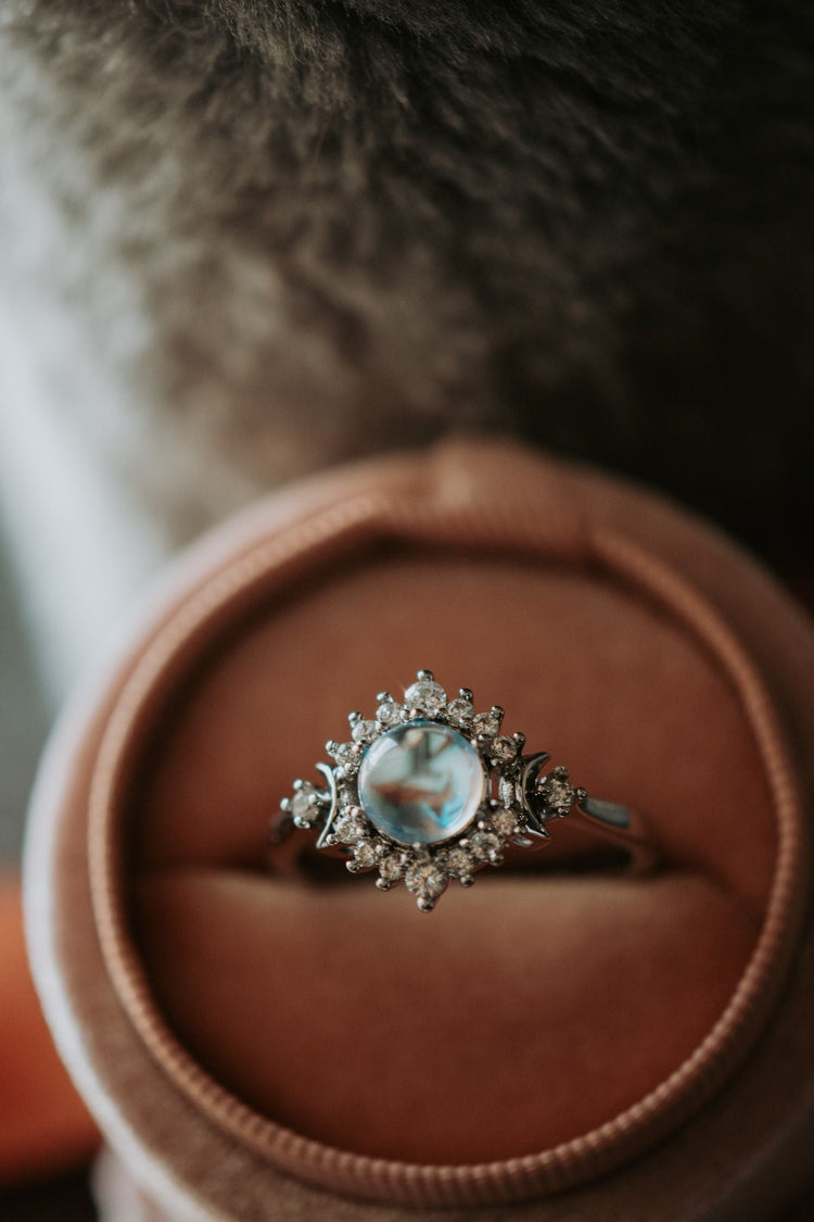 You Stole My Heart Moonstone Sterling Silver Ring