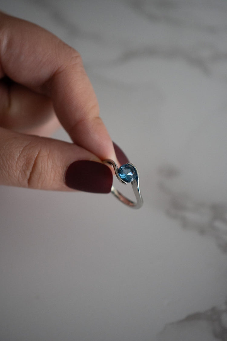 Jayla Tourmaline Gem Sterling Silver Ring