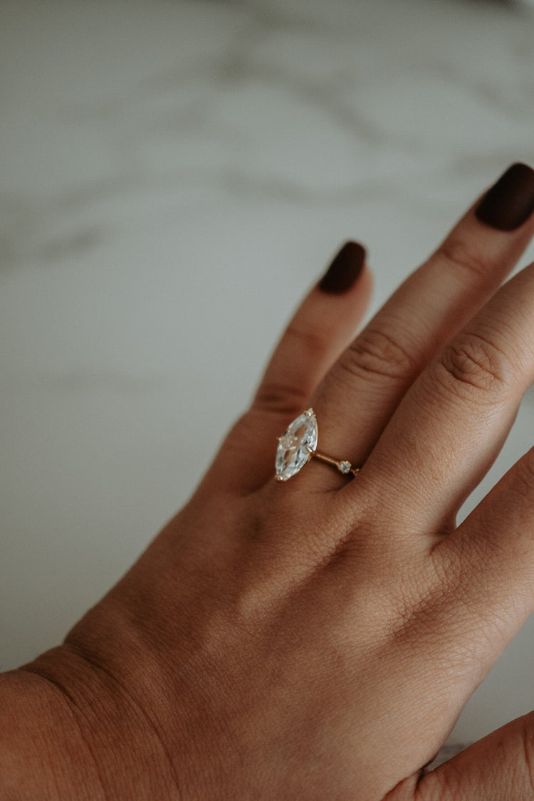 Harmony Marquise Dainty Ring