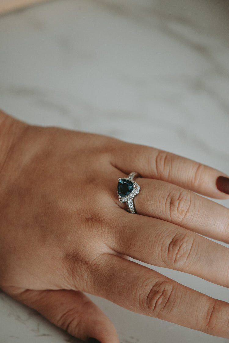 Kelli Tourmaline Gem Sterling Silver Ring