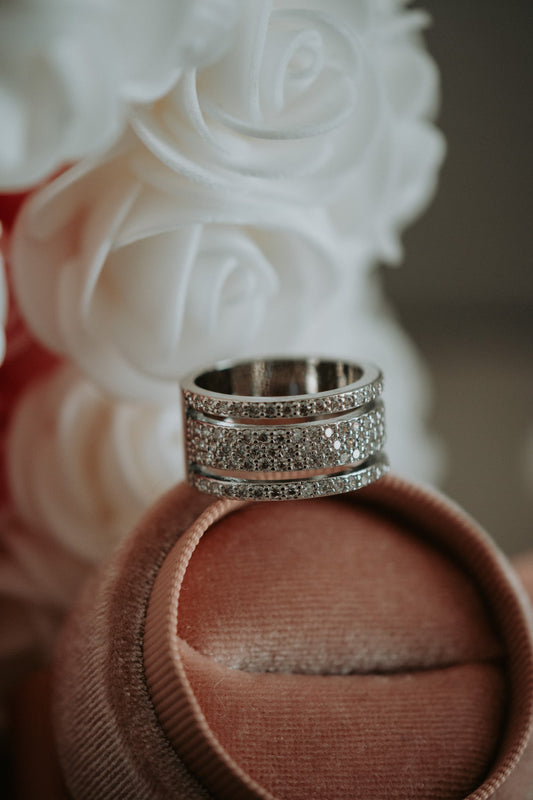 Jonah Cubic Zirconia Sterling Silver Ring Band