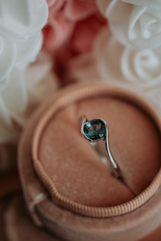 Jayla Tourmaline Gem Sterling Silver Ring