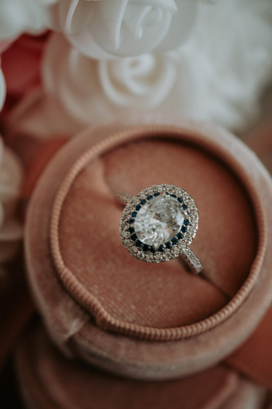 Diana Oval Cut Cubic Zirconia Silver Ring