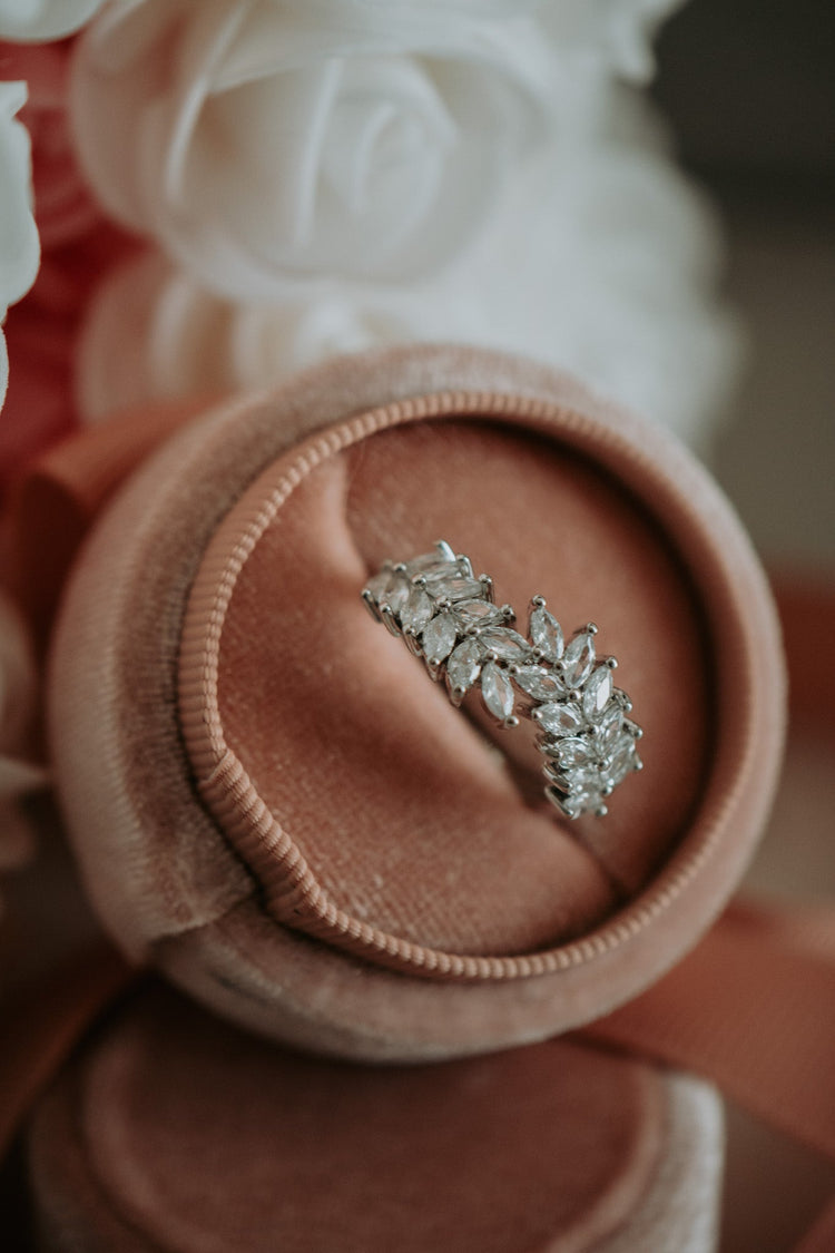 Kohl Cubic Zirconia Sterling Silver Ring Band