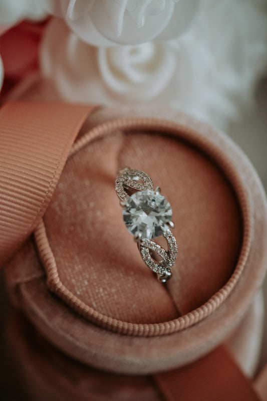 Valerie Princess Cut Cubic Zirconia Sterling Silver Ring