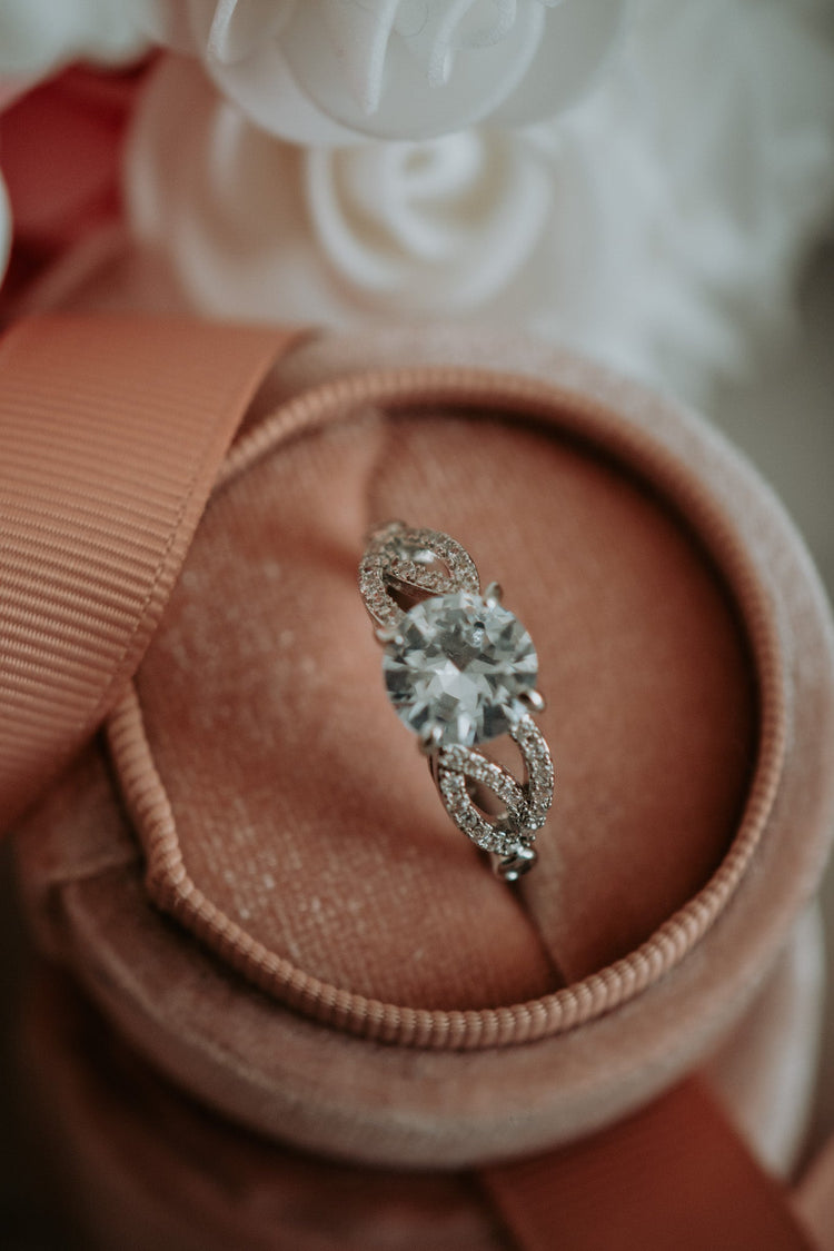 Valerie Princess Cut Cubic Zirconia Sterling Silver Ring