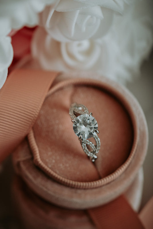 Valerie Princess Cut Cubic Zirconia Sterling Silver Ring