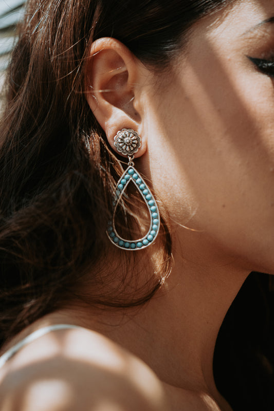 Turquoise Teardrop Earrings