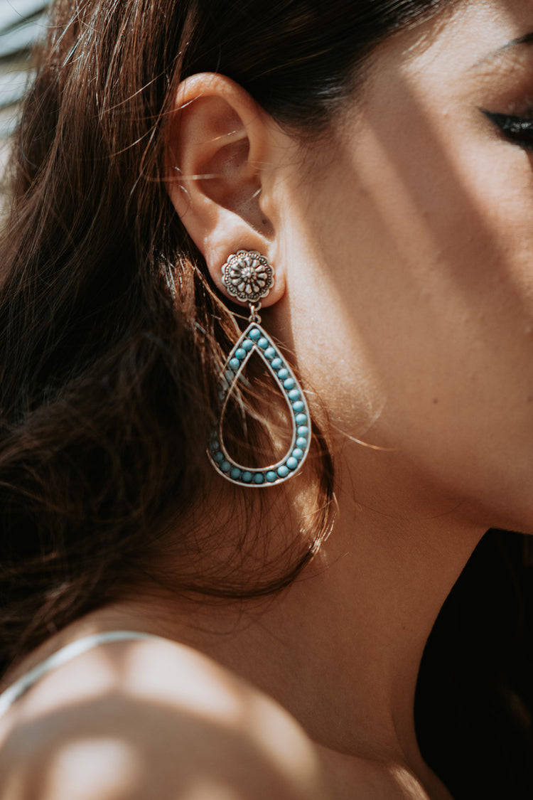 Turquoise Teardrop Earrings