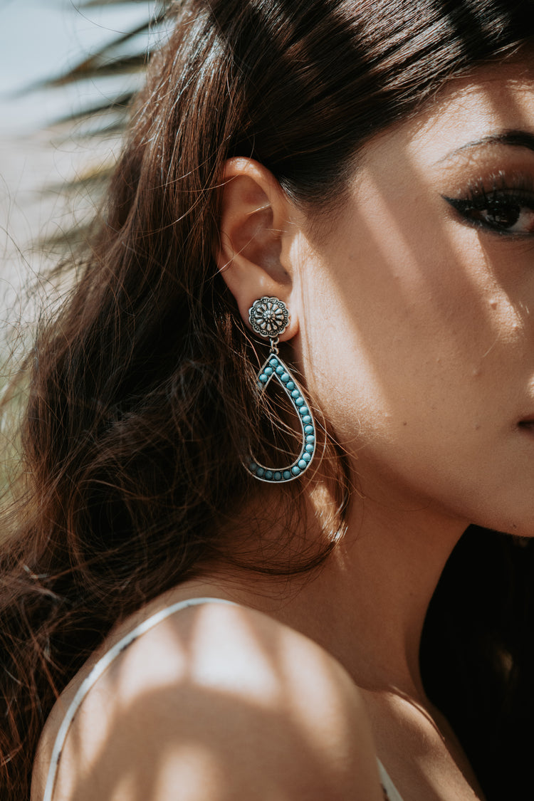 Turquoise Teardrop Earrings