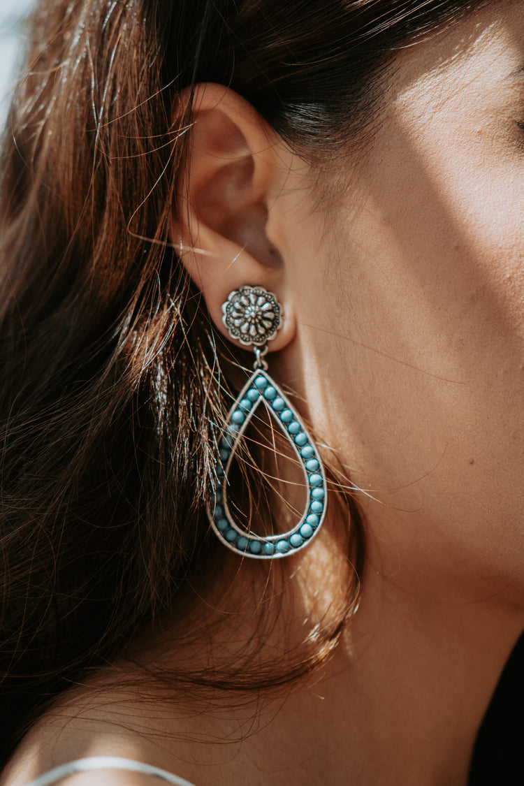 Turquoise Teardrop Earrings