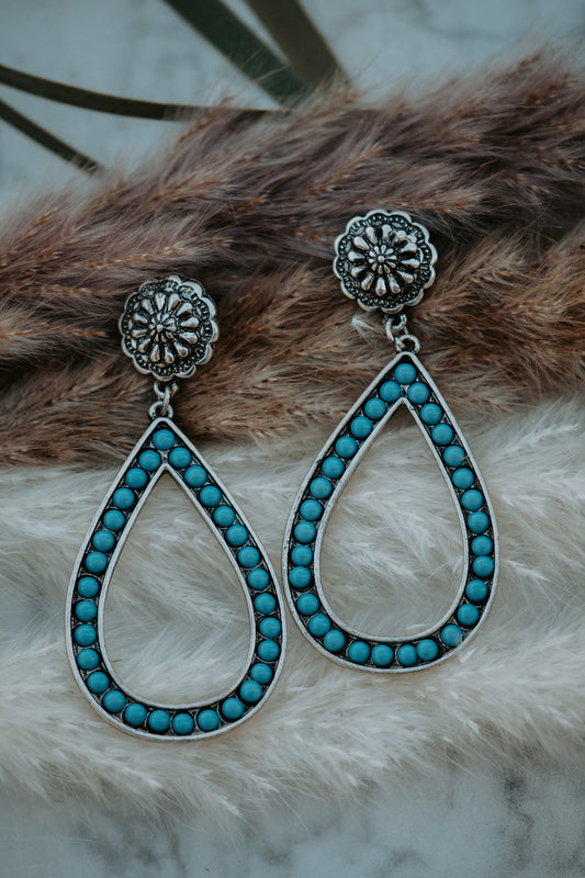 Turquoise Teardrop Earrings