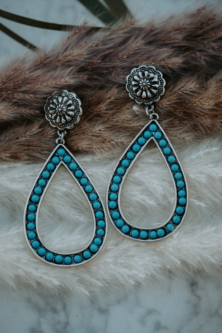 Turquoise Teardrop Earrings
