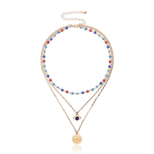 Ophelia Multilayered Eye Necklace