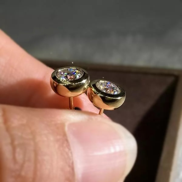Pebbles Cubic Zirconia Stud Earrings