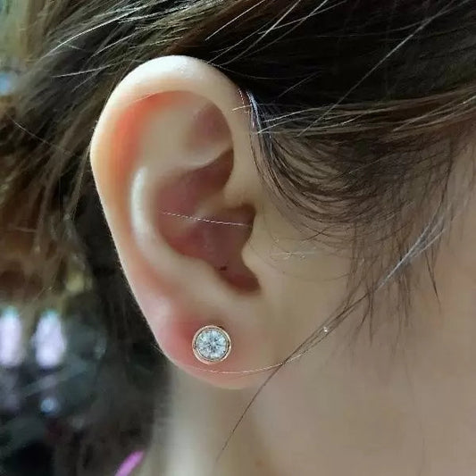 Pebbles Cubic Zirconia Stud Earrings
