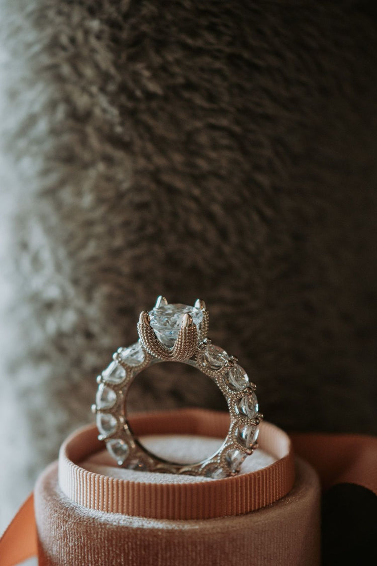 The Promise Round Cut Cubic Zirconia Sterling Silver Ring