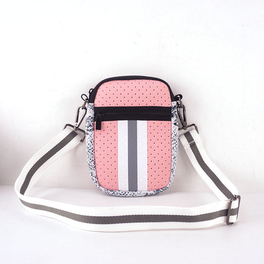 Jessie - Neoprene Pink Cellphone Case Sling Bag