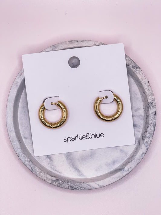 Cathlin Huggie Hoop Earrings