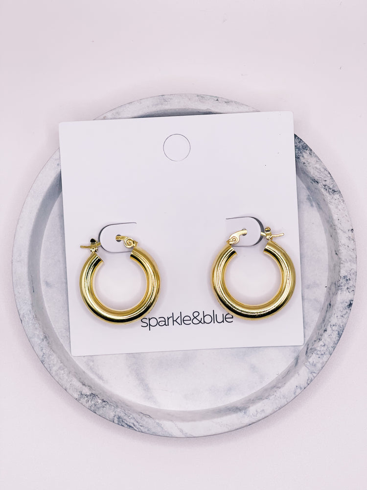 Tyra Huggie Hoop Earrings