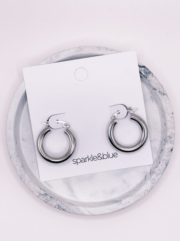 Tyra Huggie Hoop Earrings
