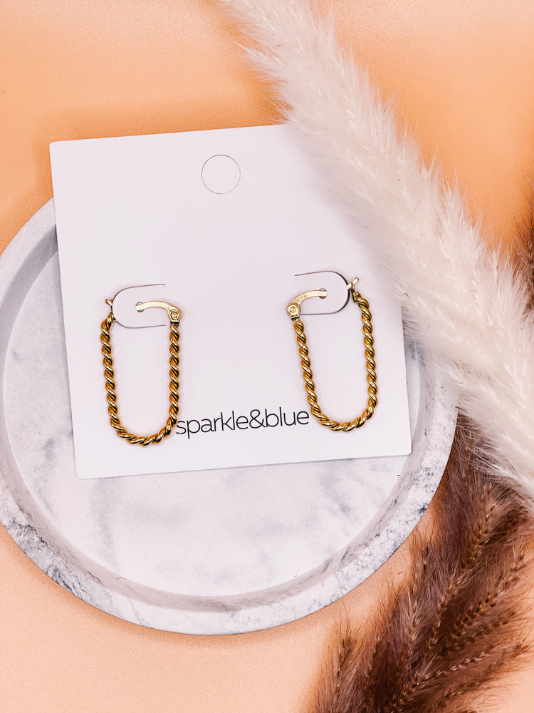 Odelle Twist Drop Earrings